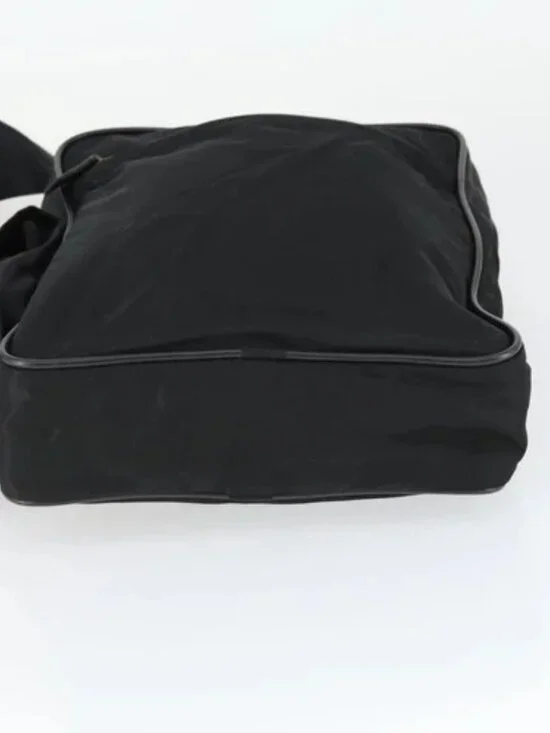 PRADA Shoulder Bag Nylon Black Silver Auth - Picture 5 of 16